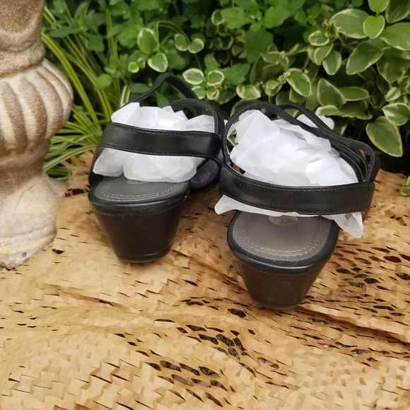 Black RICK Wedge Sandals - Picture 5 of 6